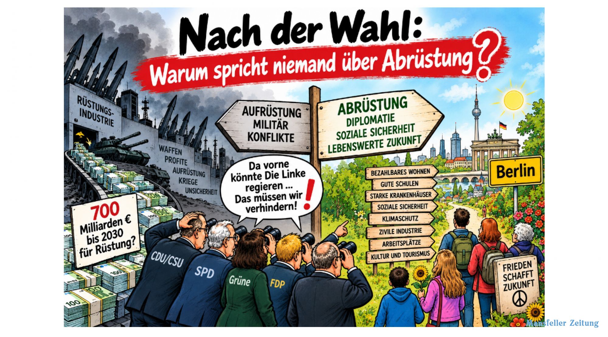 Nach der Wahl: Warum spricht niemand über Abrüstung?