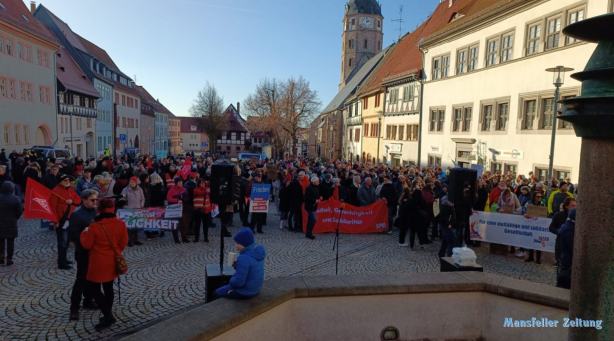 Machtvolle Demonstration gegen Rechts auch in Sangerhausen